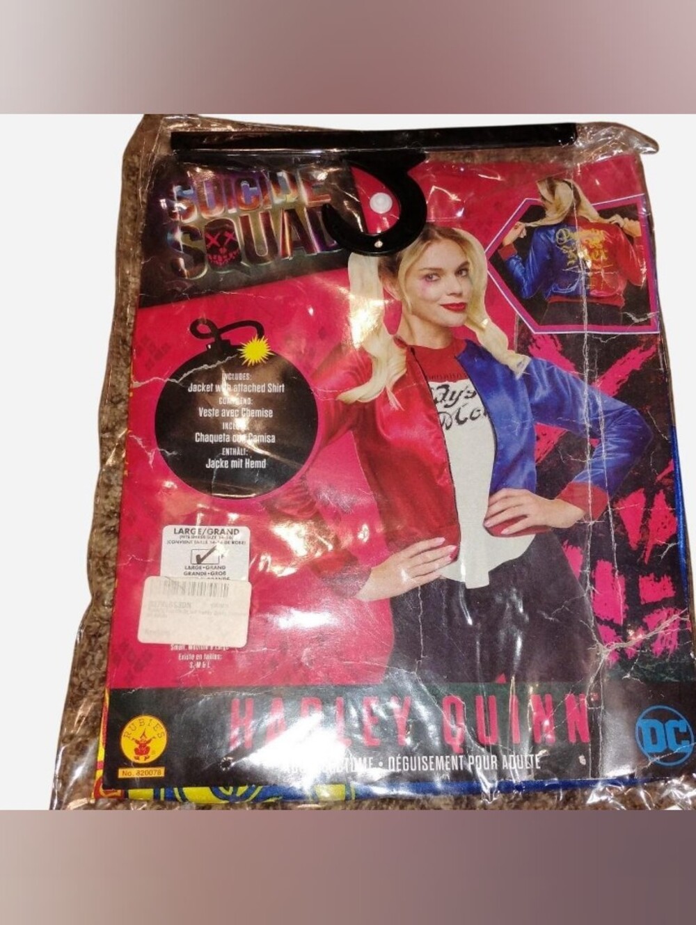 Rubie's Suicide Squad Harley Quinn Costume - Women's Size Large (14-16) - NIP